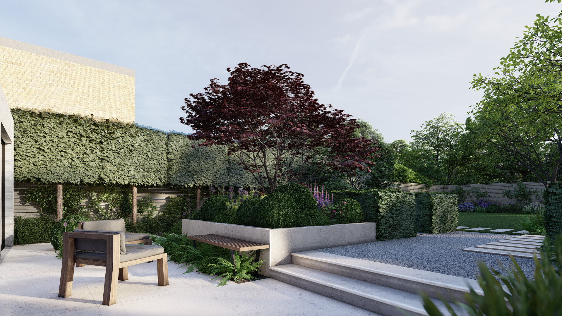 Layered Architectural Garden