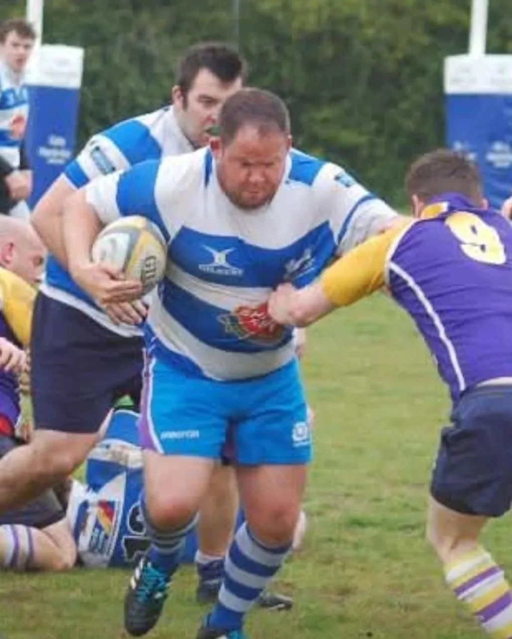 Will Wheeler playing rugby