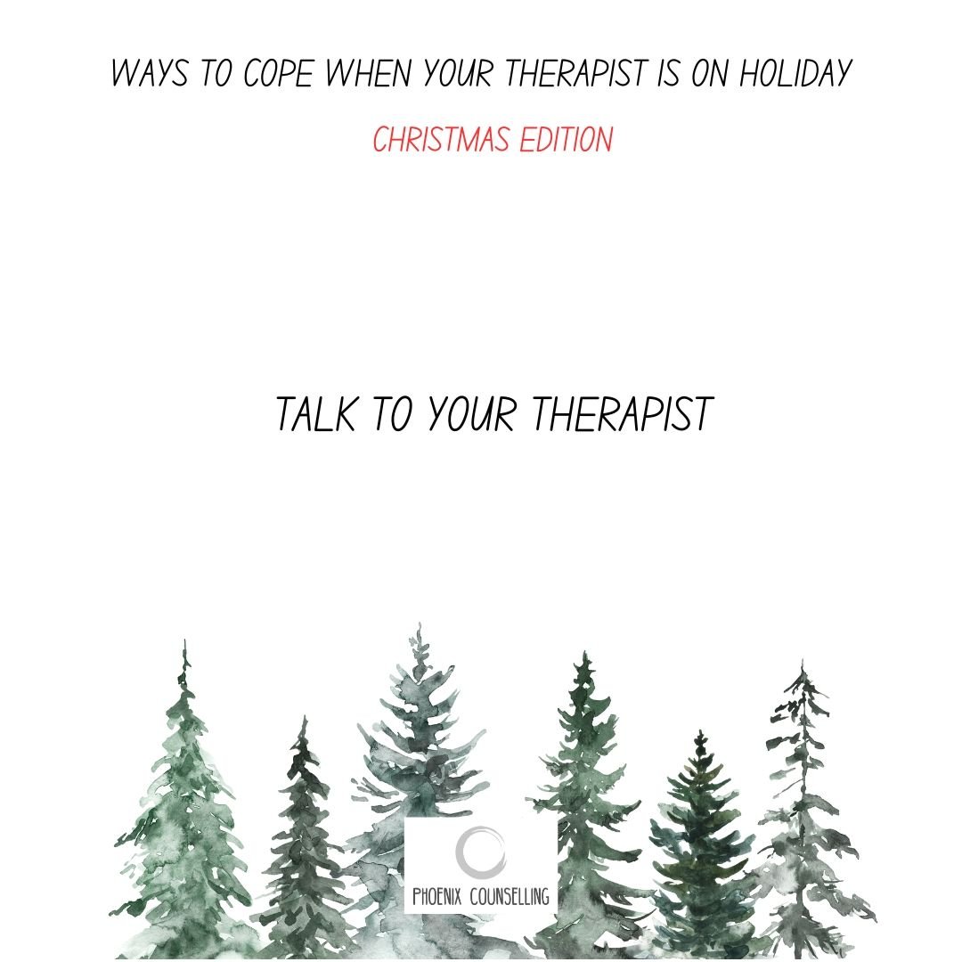 We get that the thought of not having your therapist there to support you can be frightening, however, it is important to speak to us about your concerns and we can help you plan things that could make things easier. This could include:

✅ Transition