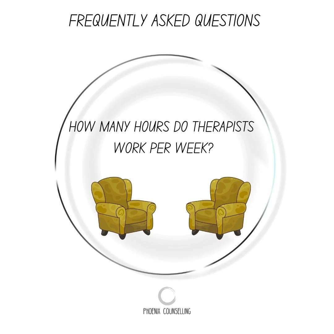 This really is each therapist's decision. Which is based on their individual circumstances, most therapists but as a rough guide between 5-6 per day. 

Each therapy appointment requires pre &amp; post reflection,  additionally therapist will be atten