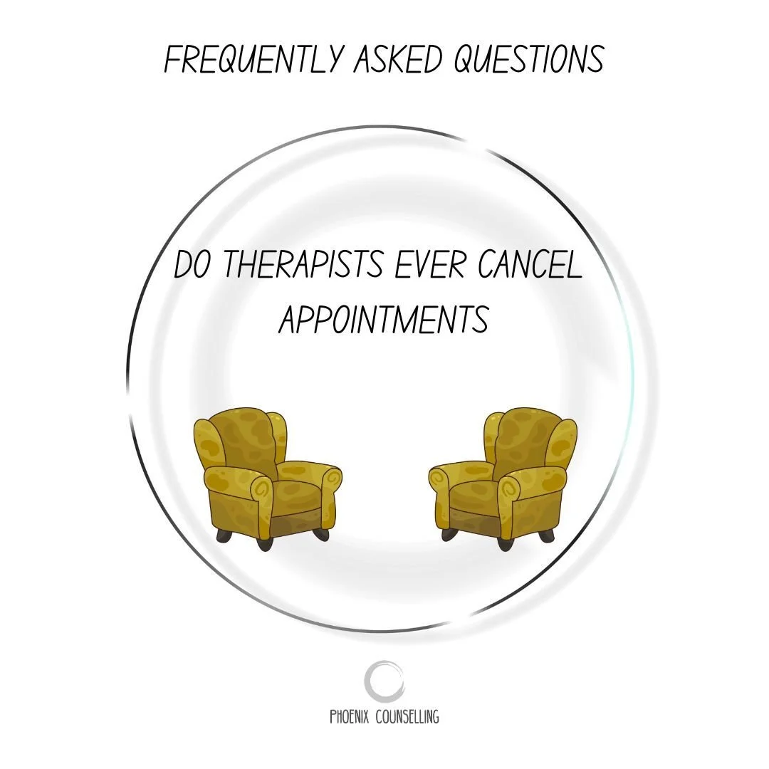 Following a lot of questions on a forum about  therapists cancelling, and statements of unfairness over a cancelled appointment, this is an important one to answer

We aren't immune to all that life can throw at us.  So, YES, sometimes therapists do 