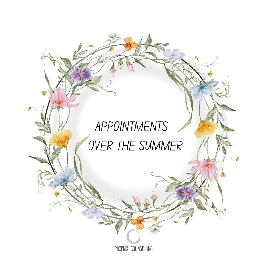 From the 21st May, our therapists will begin to take their summer hols.  Therefore, please check with them directly to confirm their plans.

This means that although the centre remains open, our admin office will be sporadically manned and will be co