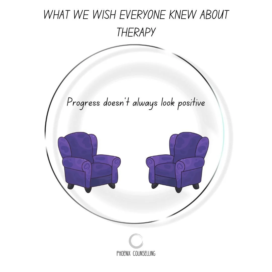 Crying, setting boundaries, feeling lost or stuck, and feeling angry are all signs that something is changing, moving or healing.

If you are considering counselling/psychotherapy and would like us to arrange for one of our team to call you, please e