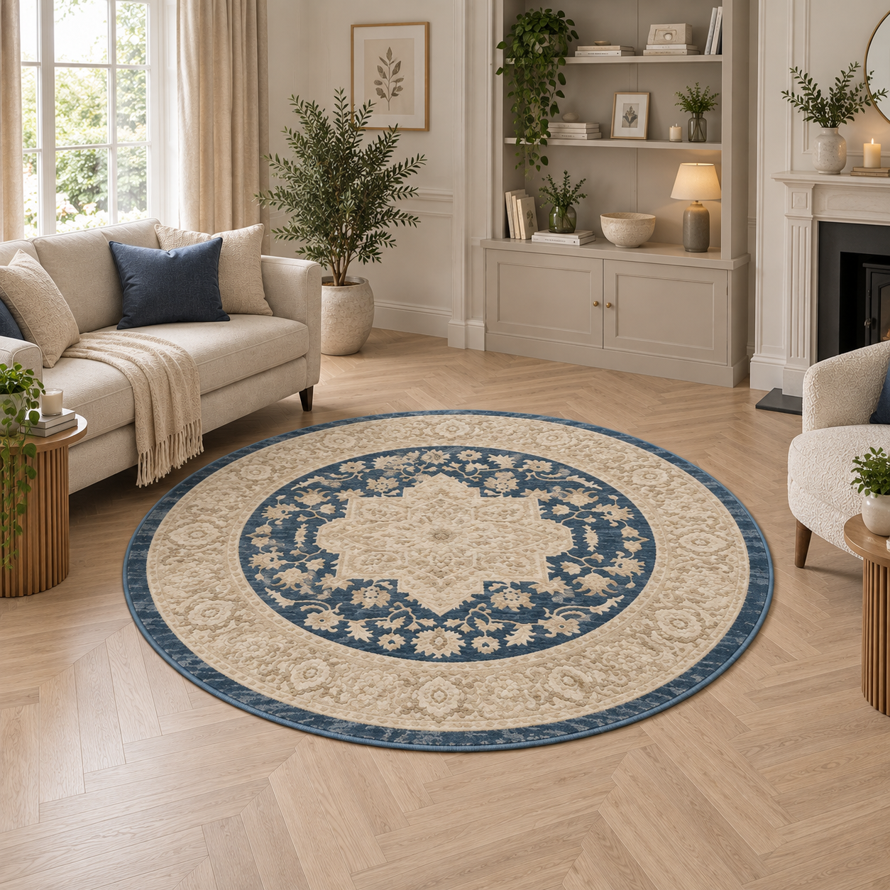 Classic Navy Circle 160cm