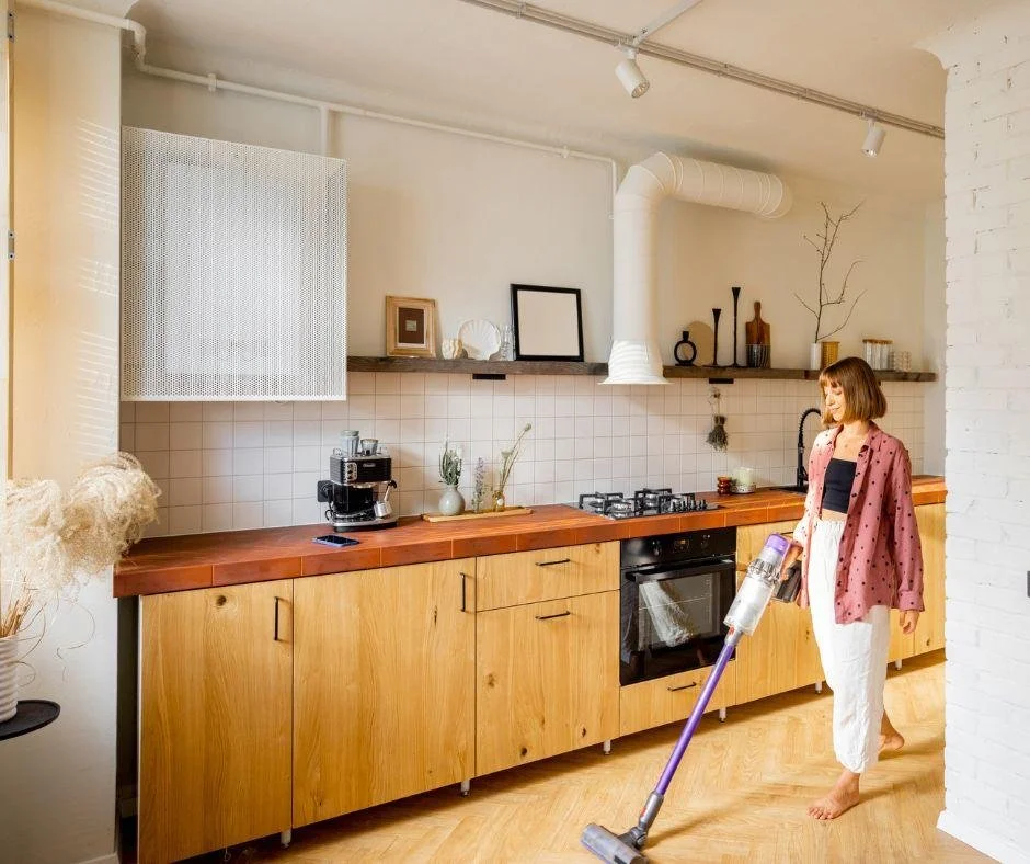 Heating systems run nonstop this time of year, which means more dust settling onto your floors than you might realize. 

Doing a quick vacuum or sweep a few times a week helps keep allergens down and prevents tiny particles from scratching hard surfa