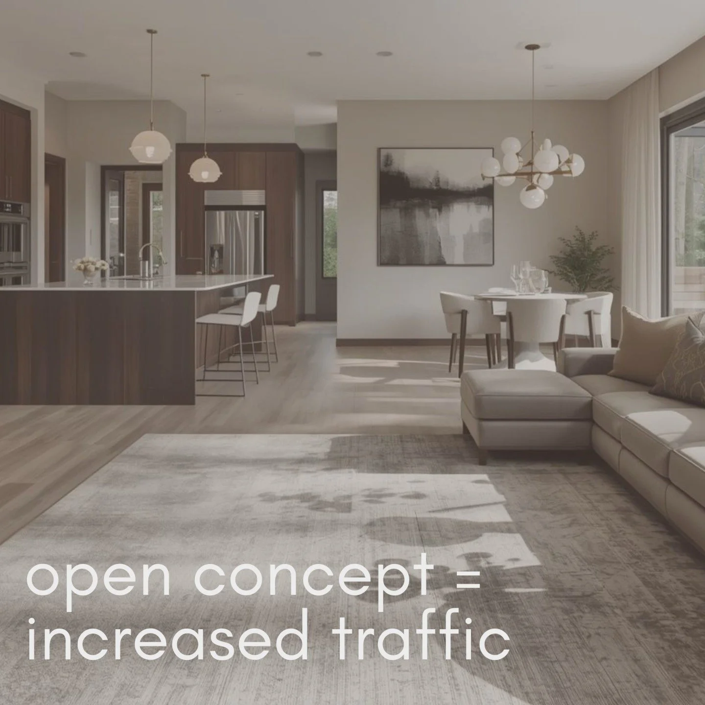 One simple rule when choosing flooring:
The more traffic your room gets, the more durability matters. 💪🏻

Entryways, kitchens, and living rooms need different solutions than bedrooms and we can help you match the right floor to each space.