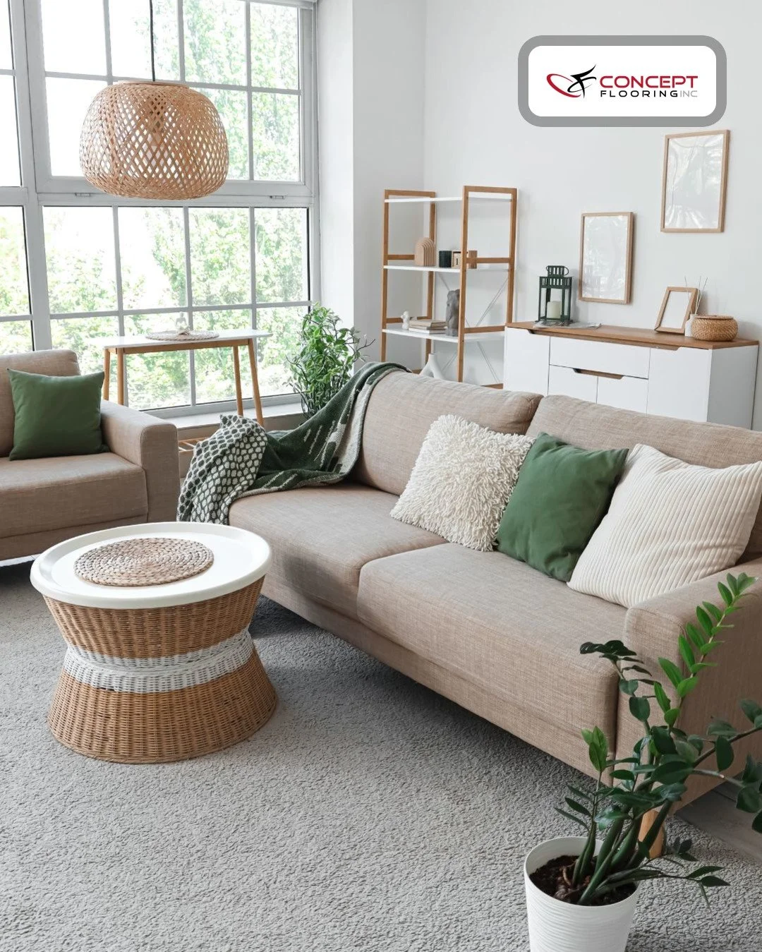 Area rugs do more than add color to a room.

They can help:
✔ Define spaces in open floor plans
✔ Protect flooring in high-traffic areas
✔ Add warmth and texture to a room

Layering a rug over hard surface flooring is an easy way to refresh a space w