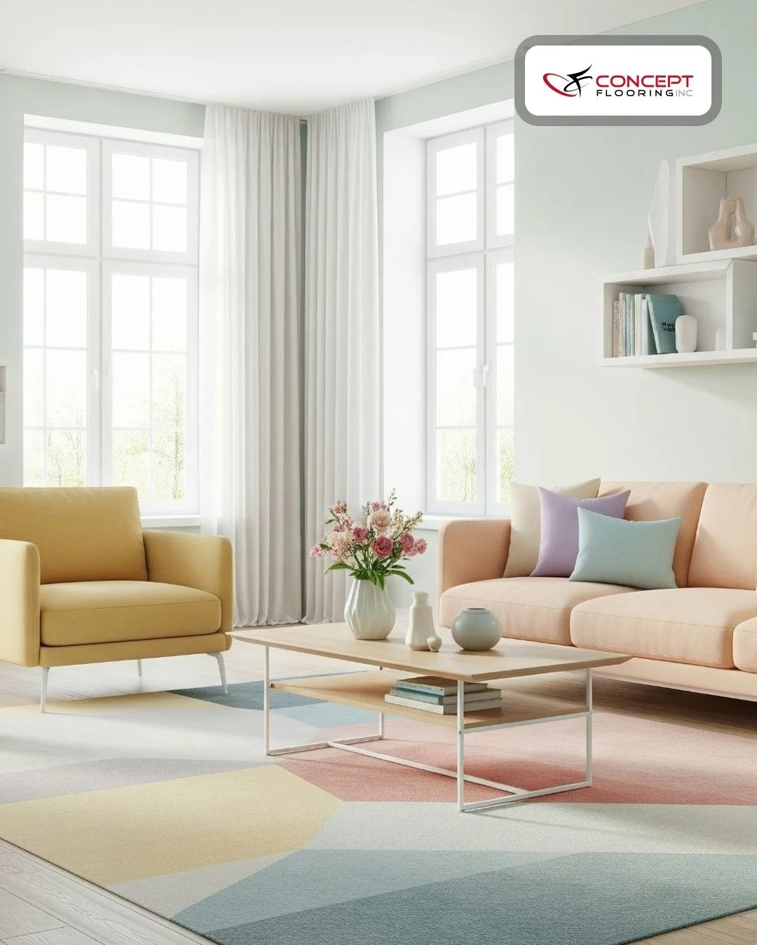 Sometimes the simplest spaces feel the most inviting.

Neutral flooring lets colors, furniture, and natural light really shine. ✨

A great foundation makes every room come together.