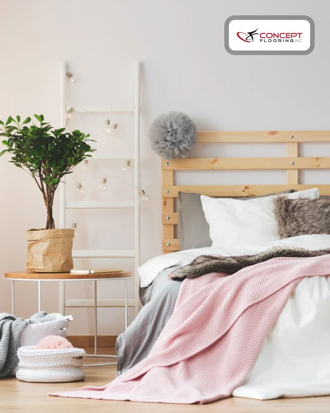 A calm bedroom starts from the ground up.

Light wood flooring keeps a space feeling bright, natural, and relaxing, perfect for winding down after a long day. ✨

What helps you relax most at home?
