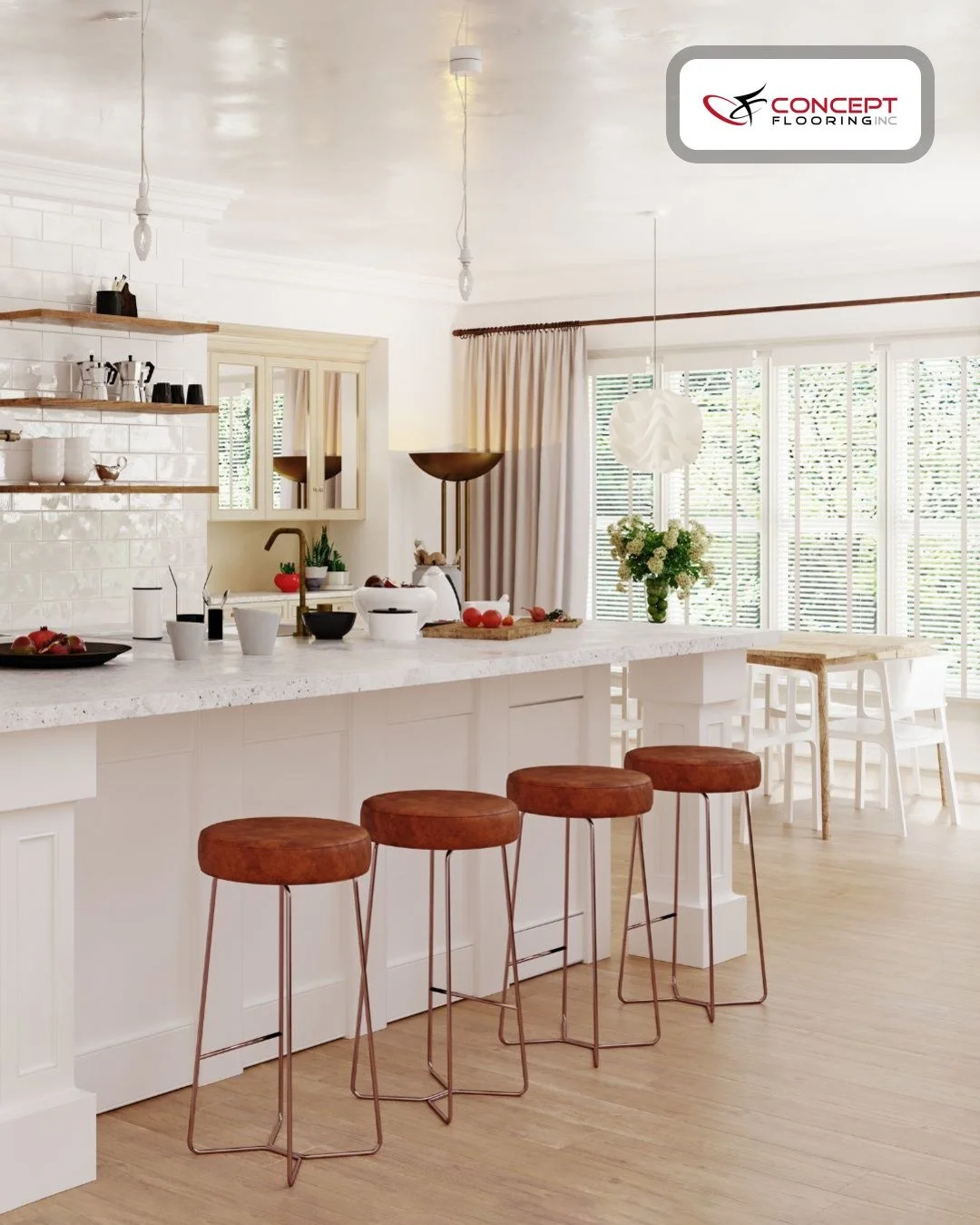 Kitchens are where life happens.

Cooking, conversations, quick snacks, and late-night chats all happen right here.

Flooring that&rsquo;s both durable and beautiful helps keep up with it all. 🙌