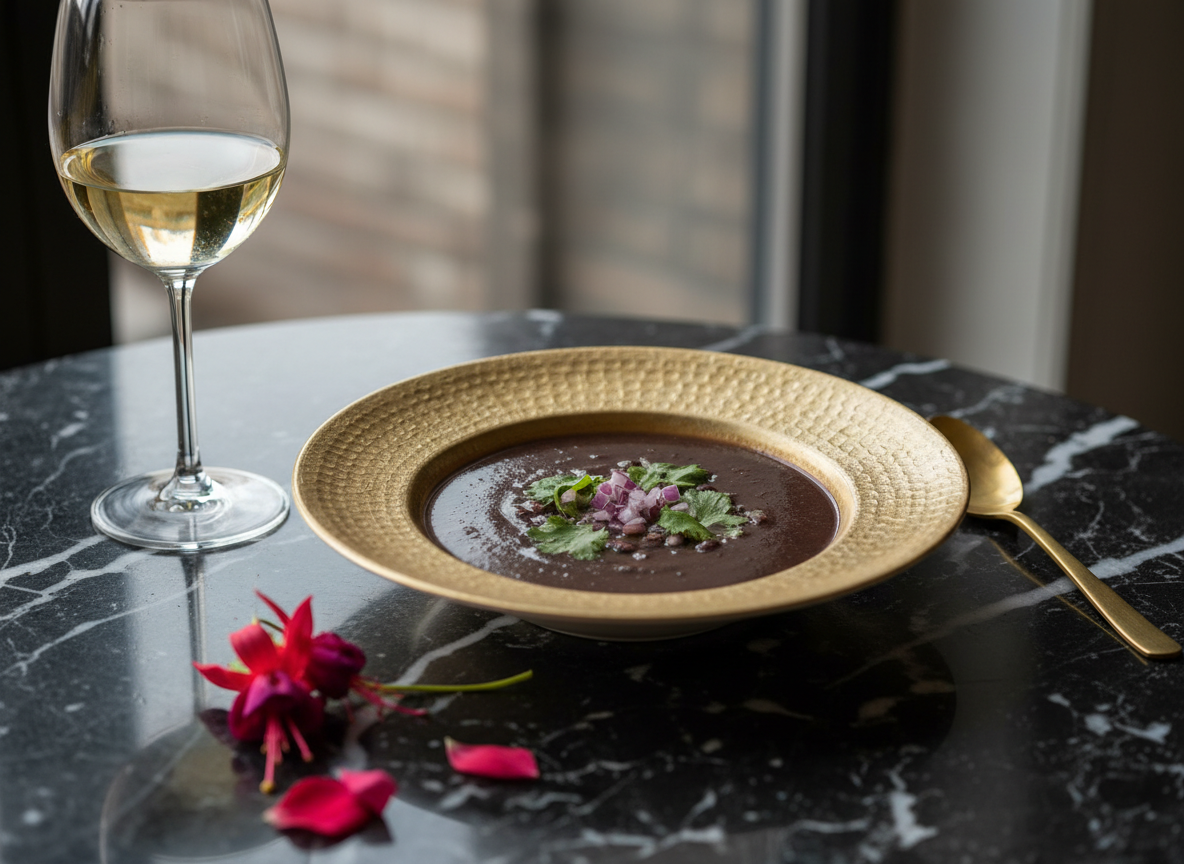 Black bean soup gold dish.png