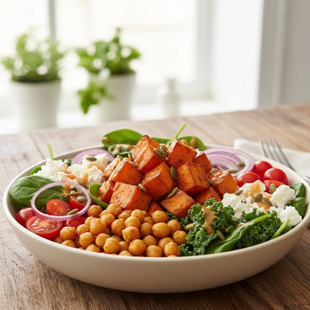 Bowl Saludable de Batata y Garbanzos