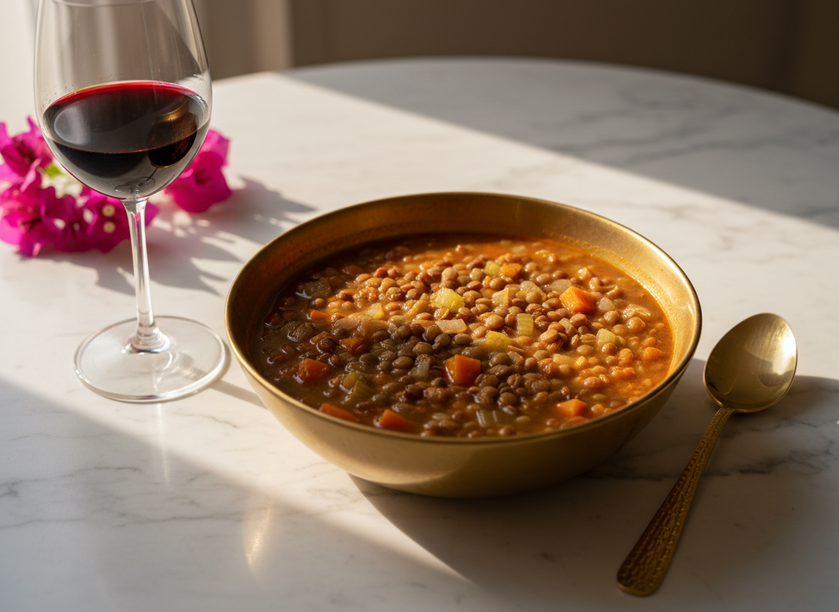 Lentil soup white marble gold bowl.png