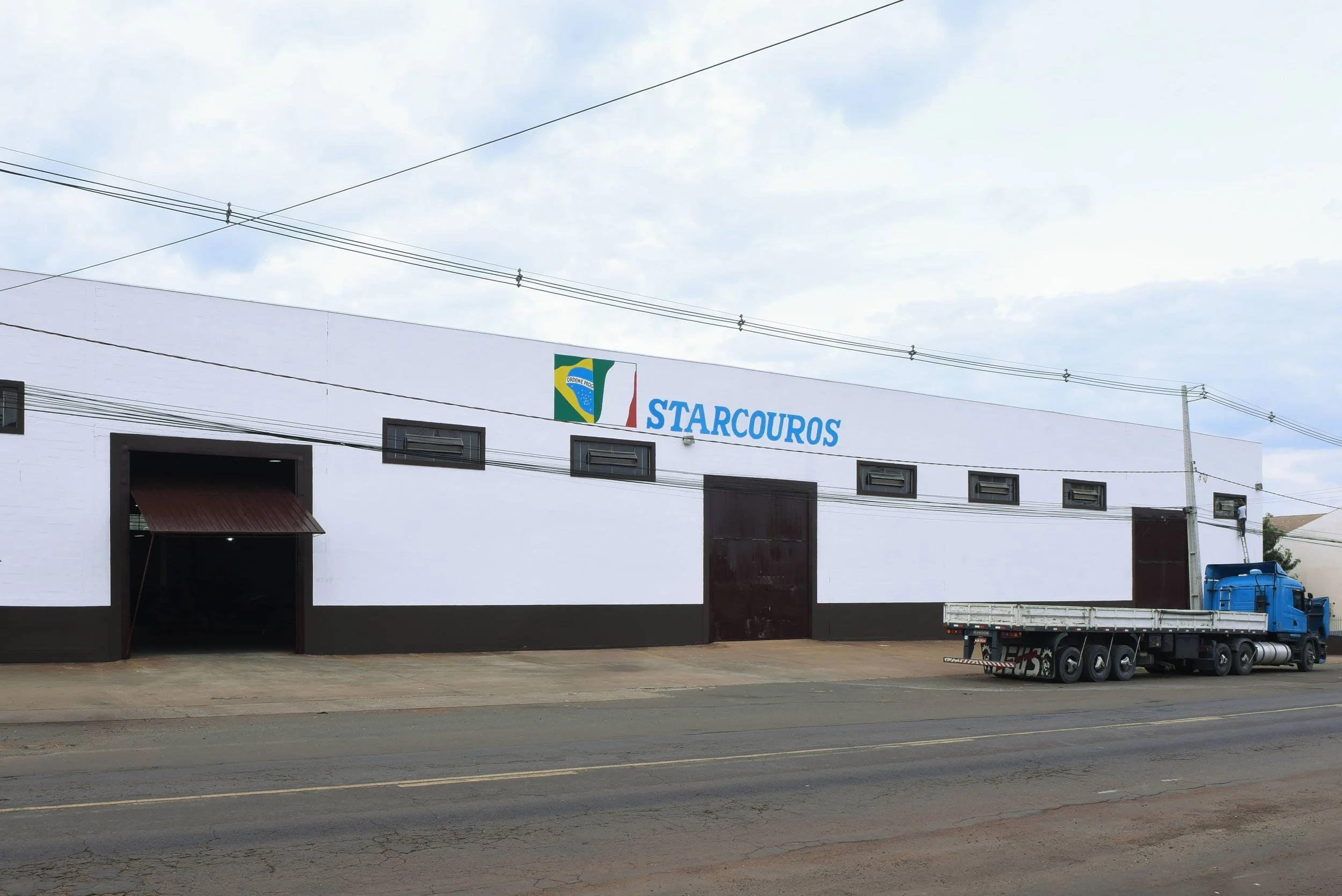 Starcouros headquarters in Cambé, Paraná, Brazil, facility specialized in wet blue hides and splits for the global leather industry.