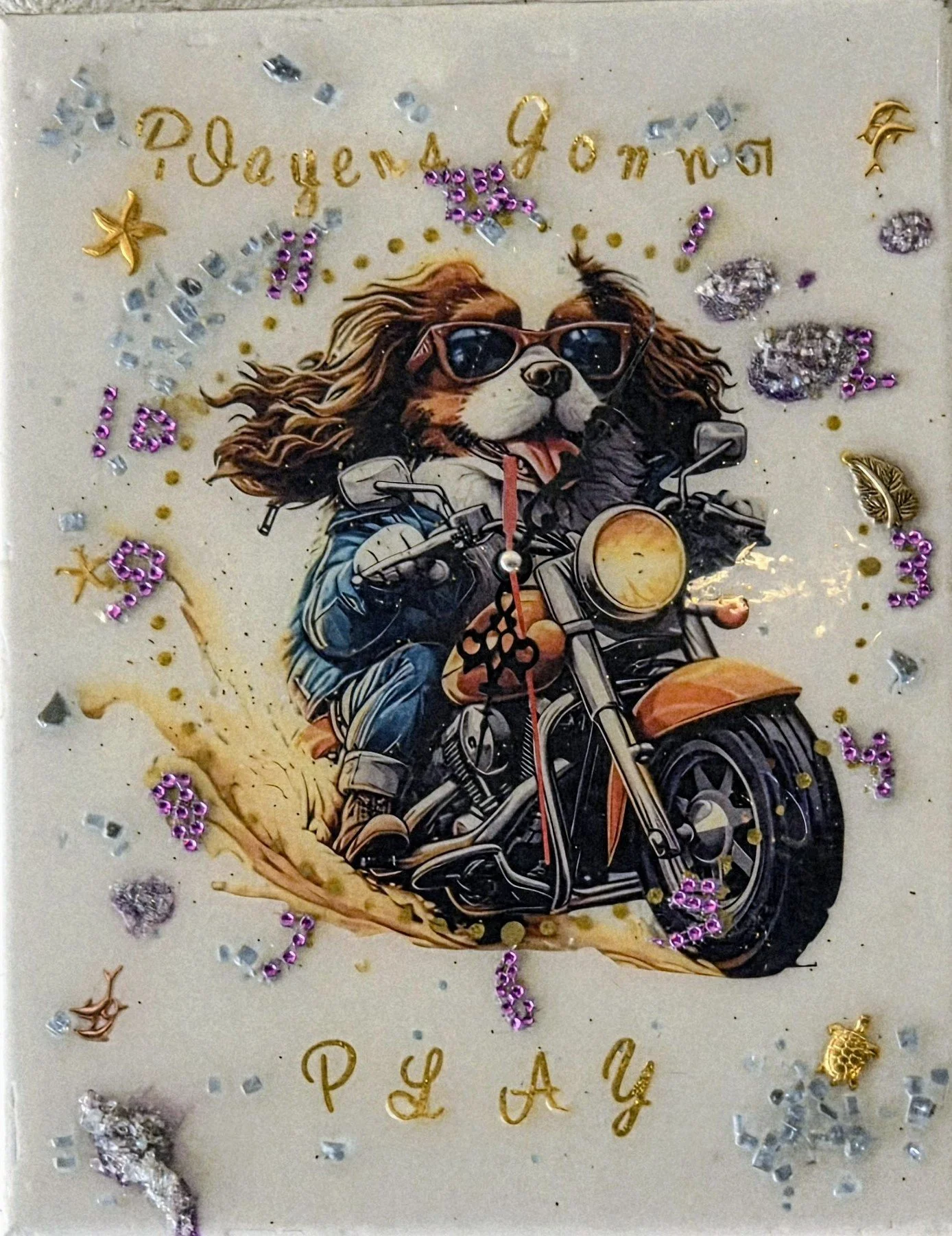 Players Gonna Play Wall Clock