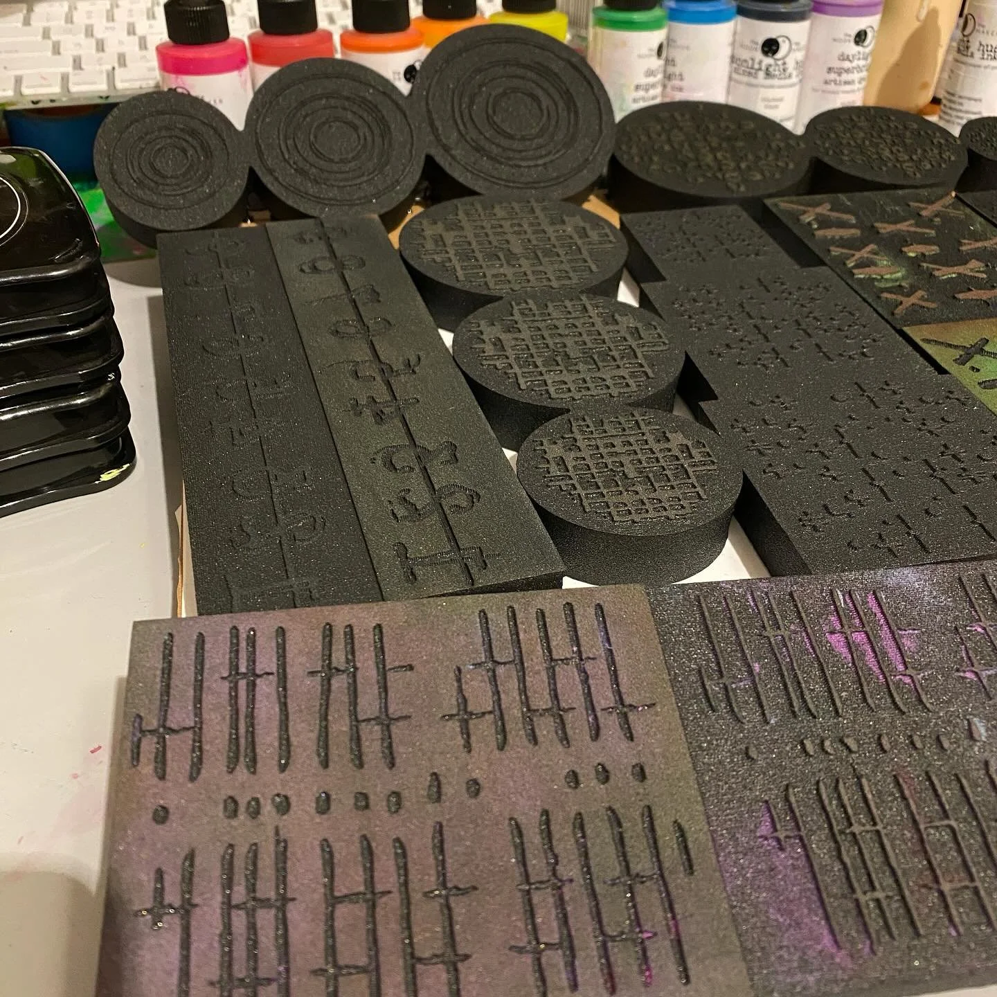 Had some fun getting to know the new stamps by @sethapter for his August-September 2025 Pop-Up shop over at @artfoamies