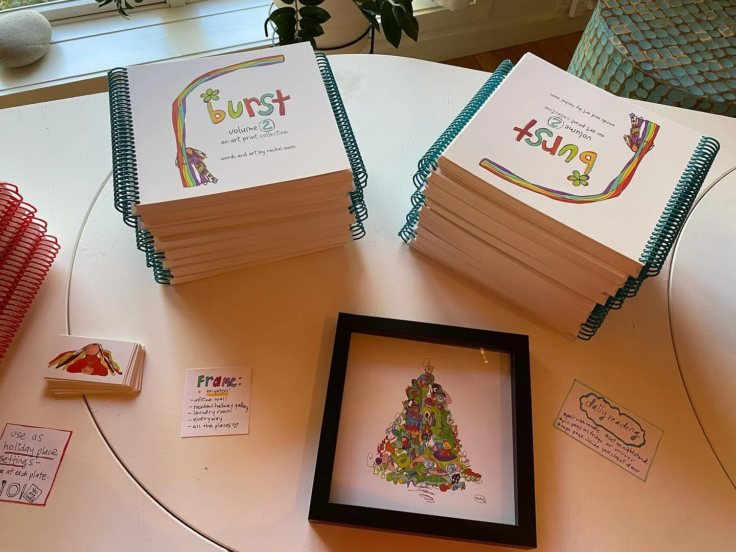 So so happy for you @rachelawes on your new book launch, of two volumes called Burst vol. 1 and Burst vol. 2. They are incredible!
Everyone who has a heart needs these books in their lives.
Congratulations, Rachel!