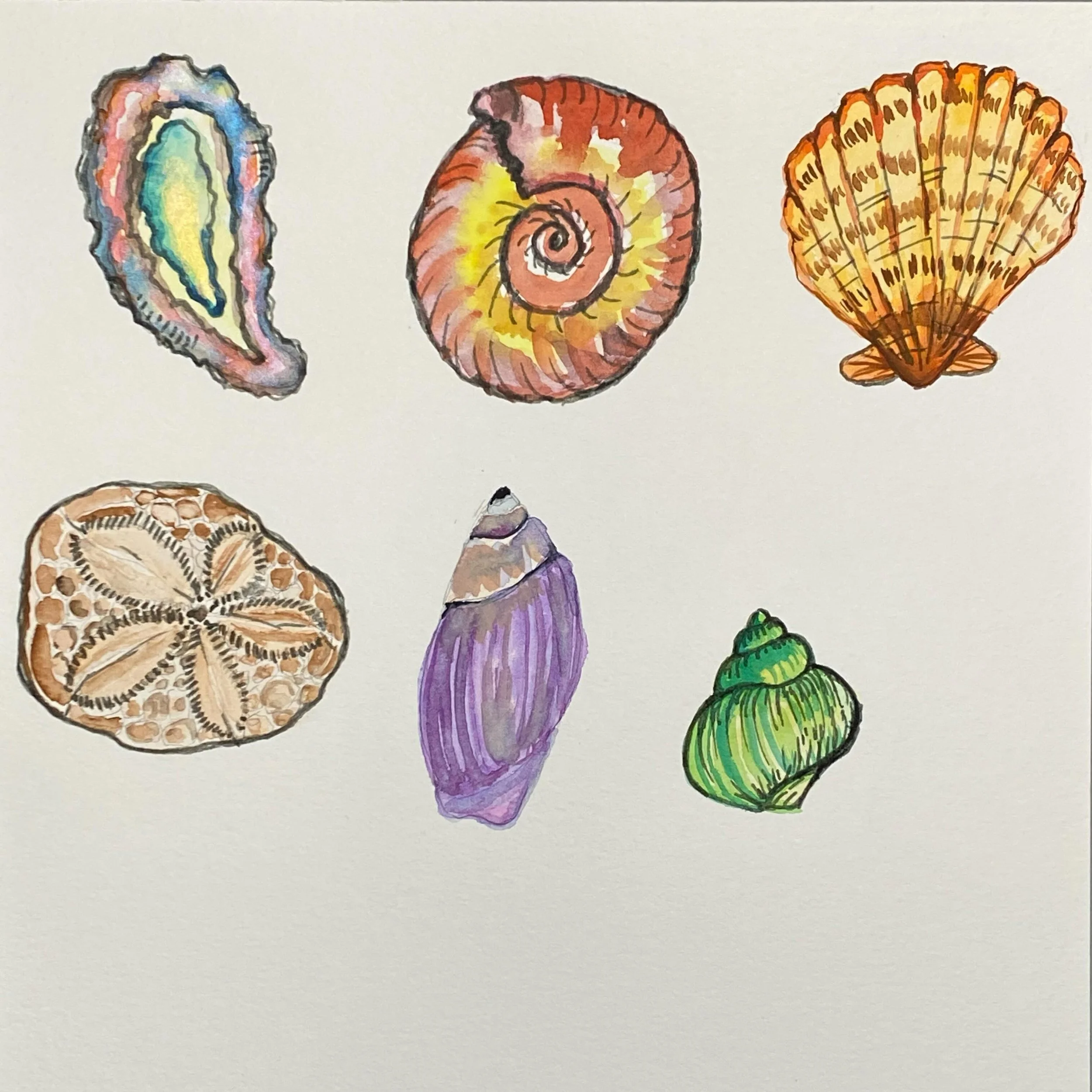 Happy day to you!
I finally got going with the online class The Paper Beachcomber via @alisakburke. It&rsquo;s really fun! #paperbeachcomberwithalisaburke #orangespiralarts #shells #paperephemera #mixedmediaartist