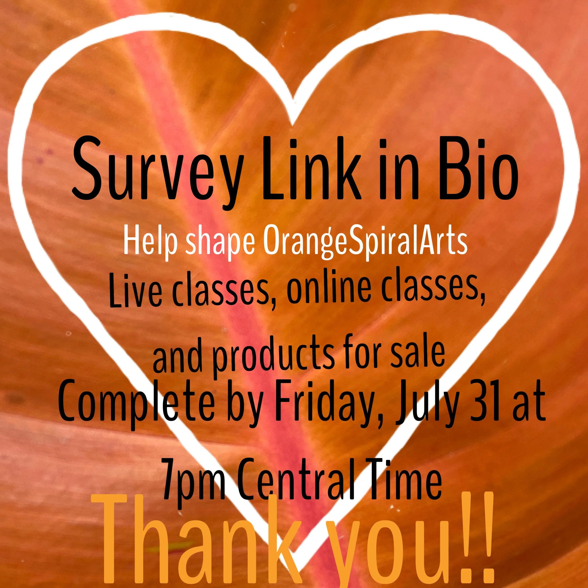 Seeking feedback and interest in future offerings via OrangeSpiralArts. I love all things mixed media. Let me know your interests! Thanks in advance for your time and help! I appreciate you! Link in bio. #linkinbio #orangespiralarts #onlineclasses #l