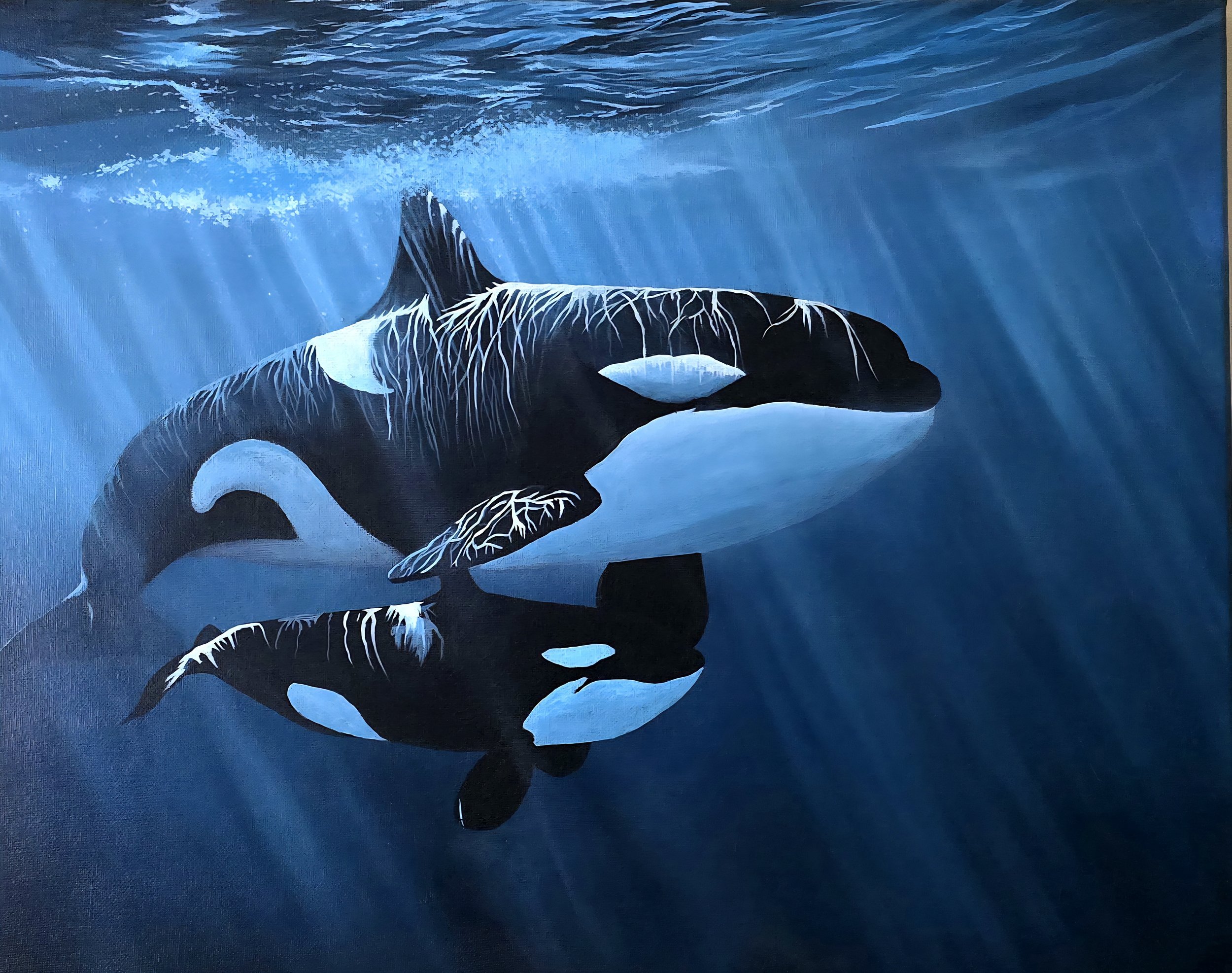 AN ORIGINAL PAINTING BY NICK DAWE, TITLED 