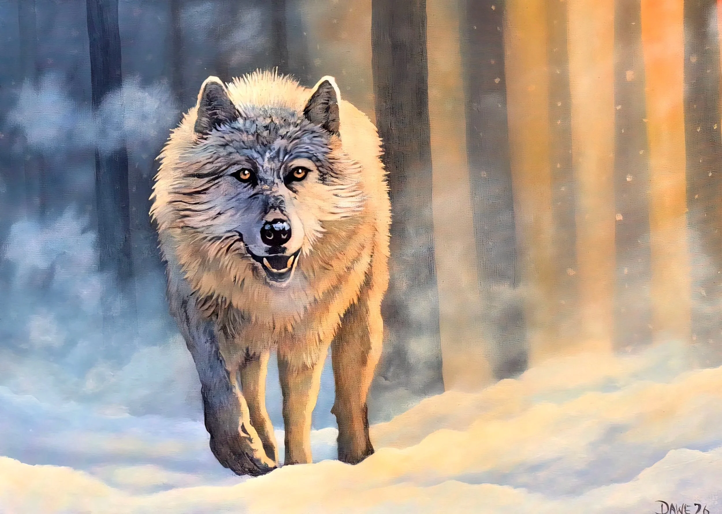 FROZEN WANDERER ORIGINAL ACRYLIC PAINTING