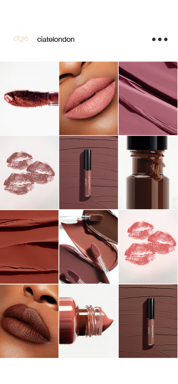 Lip product digital campaign assets for social and e-commerce