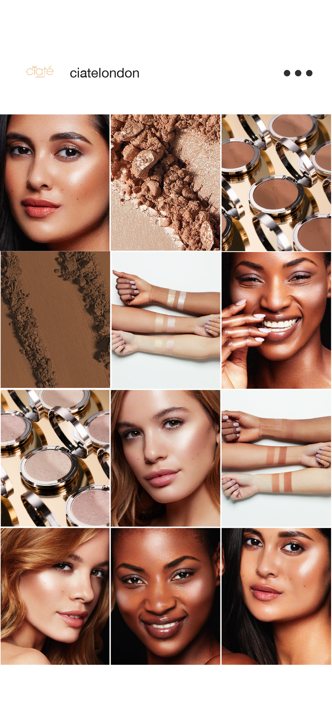 Face cosmetics digital campaign assets for e-commerce and social