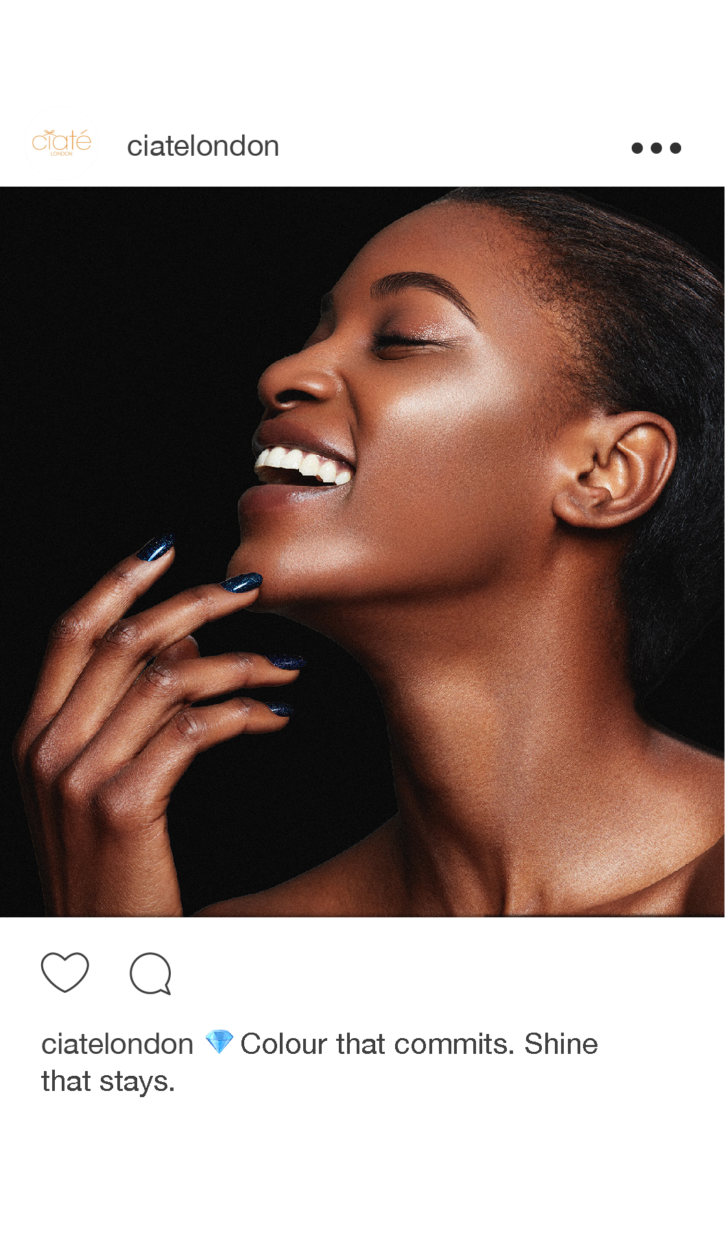 Digital campaign designs for Ciaté London nail launch art directed by Hannah Elizabeth Griffiths