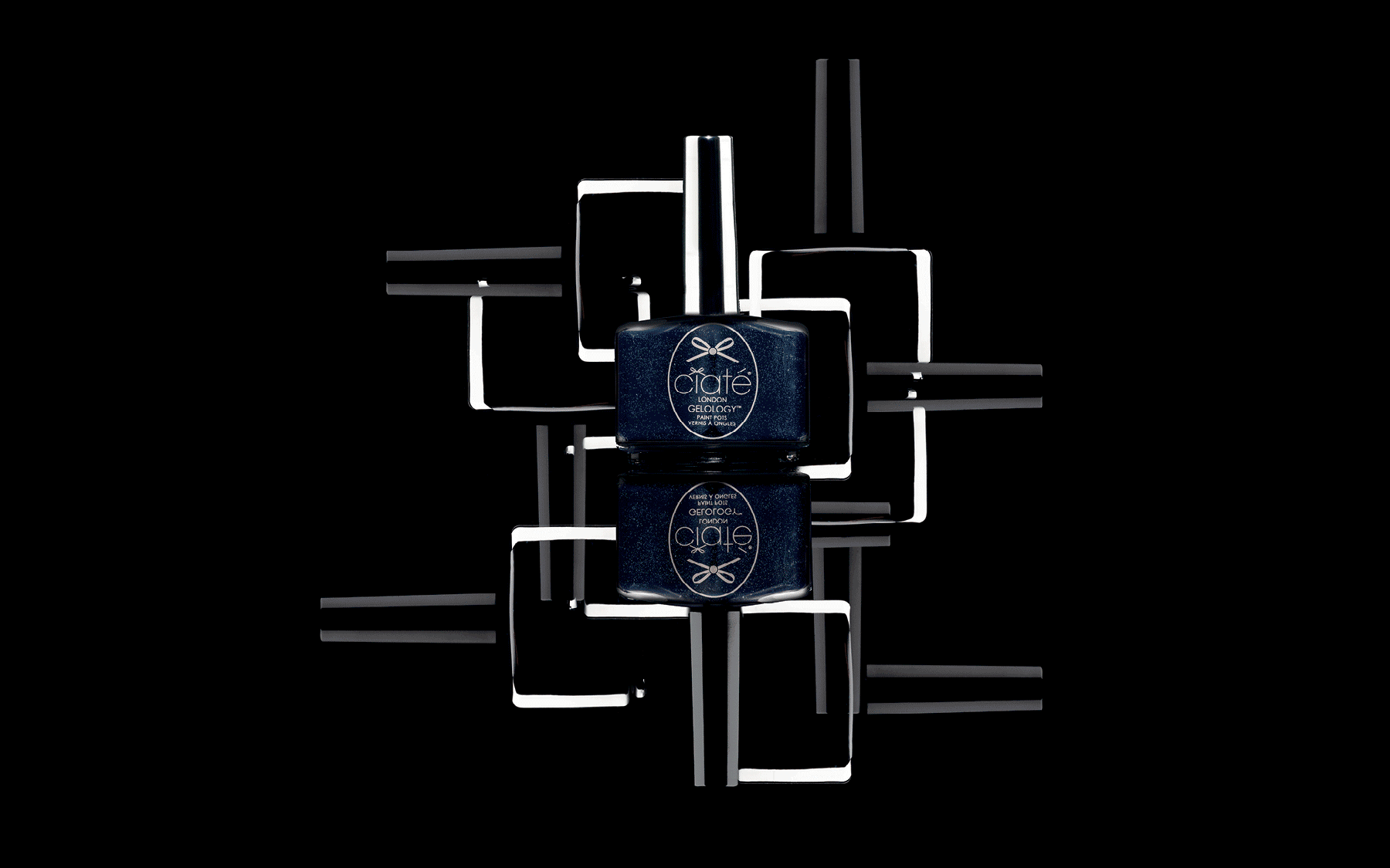 Nail polish product campaign visual for Ciaté London cosmetics art direction