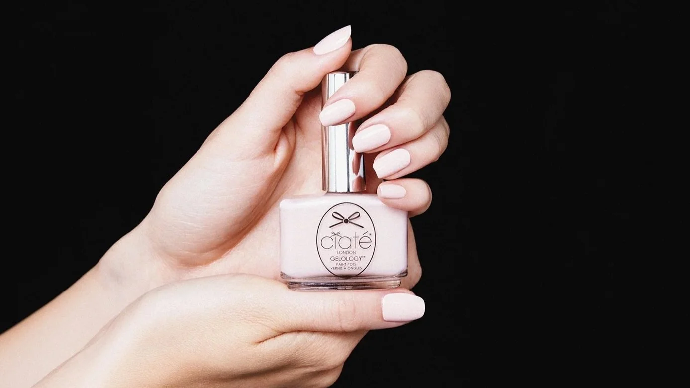Ciaté London nail polish collection campaign image for cosmetics launch