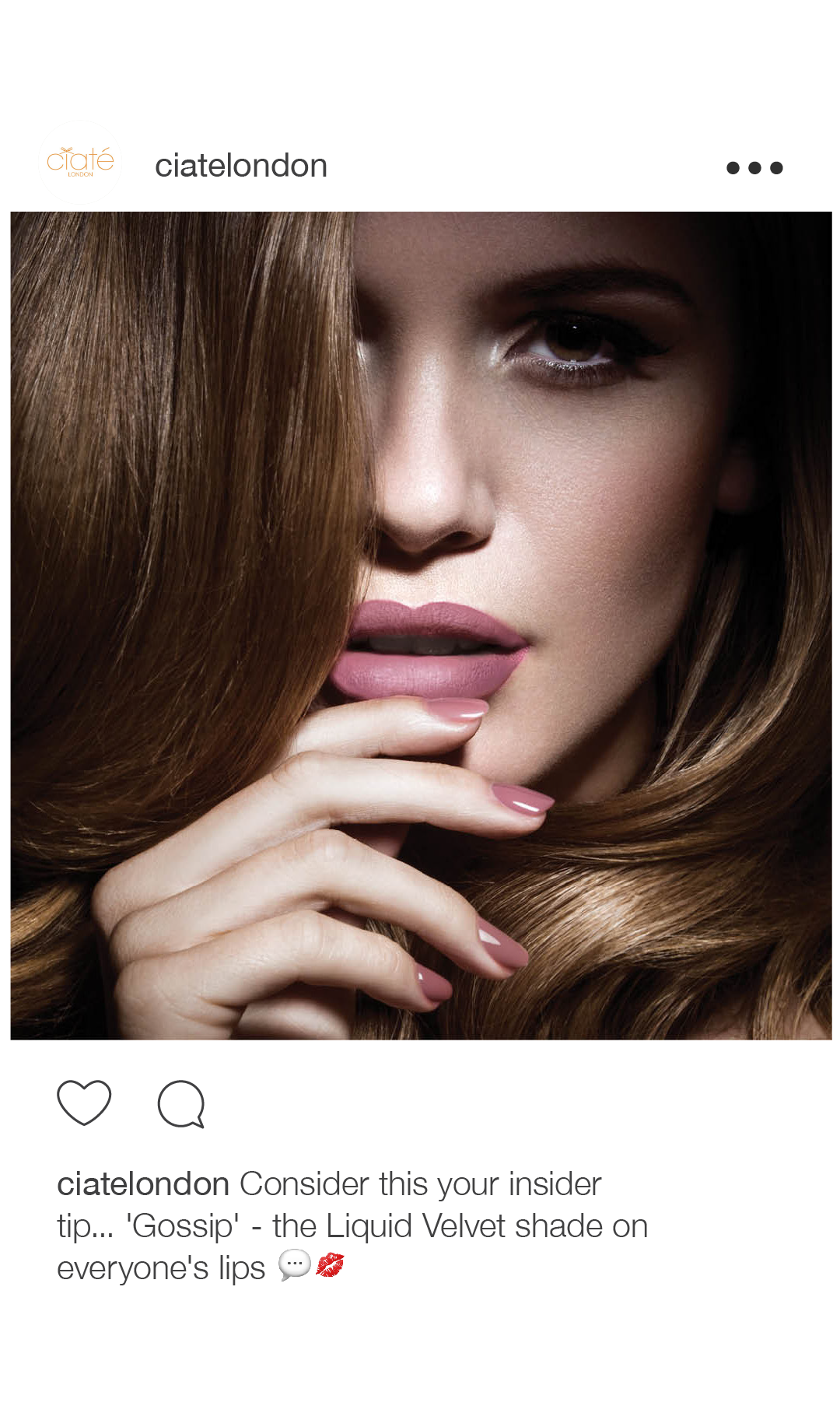 Lip product digital campaign assets for social and e-commerce