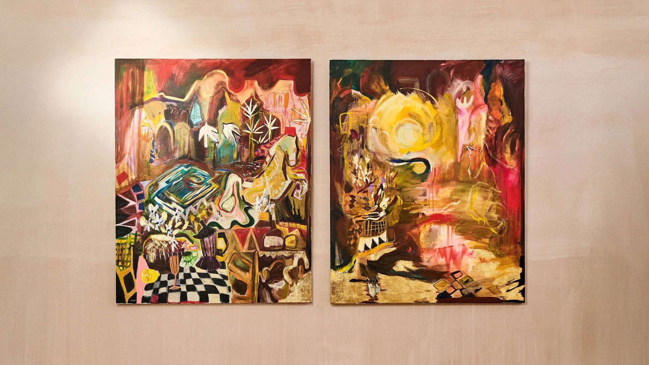 Original painting by Karimah Hassan created for Molton Brown Artist of Note campaign.