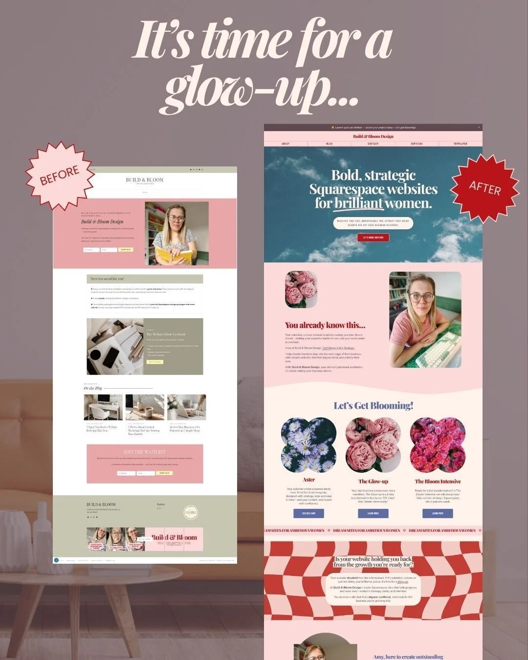 Because your website deserves a glow-up too 💅