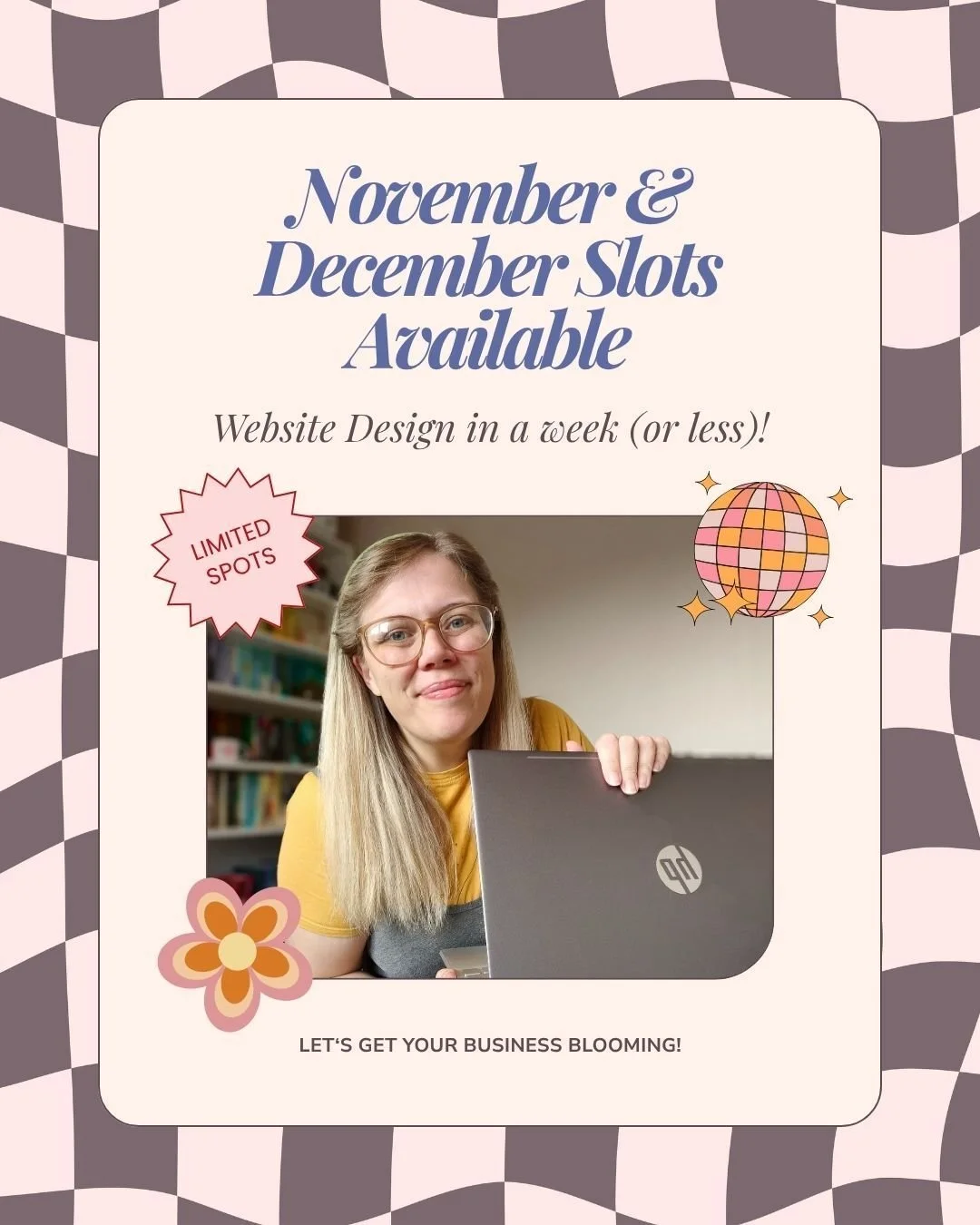 You know that &ldquo;new hair, new me&rdquo; feeling? That&rsquo;s what a website glow-up can do for your business.

Three ways to make it happen 👇
🌼 The Bloom Intensive - a full custom website transformation (in one week!)
🌼 The Glow-Up - your ne