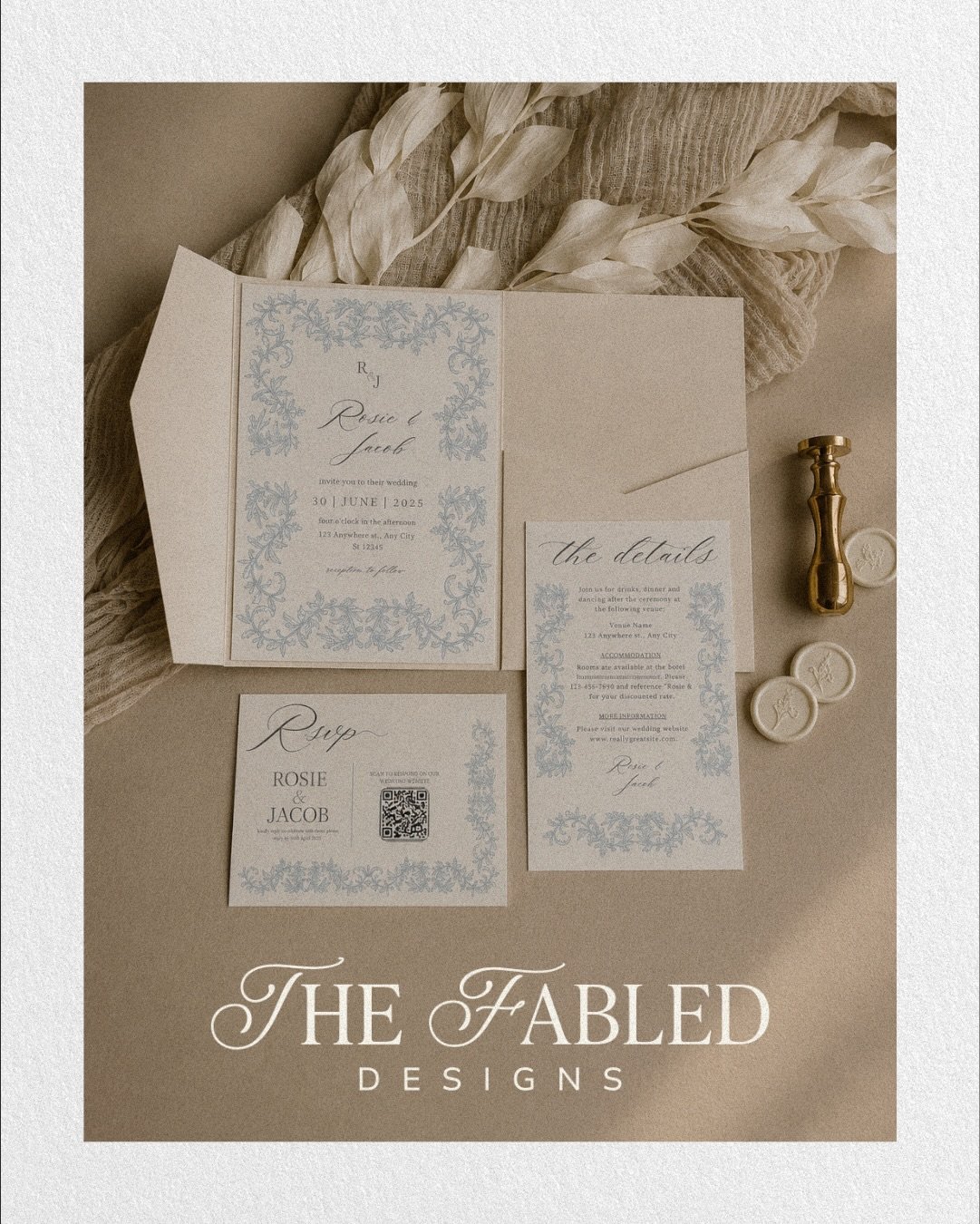 The Fabled Designs ~ for people who want to bring their love of books into their celebration. 

Brand, website, and all of the little touches in between. 

~

A little reminder that my brand + website giveaway (worth &pound;5000) is running until Oct