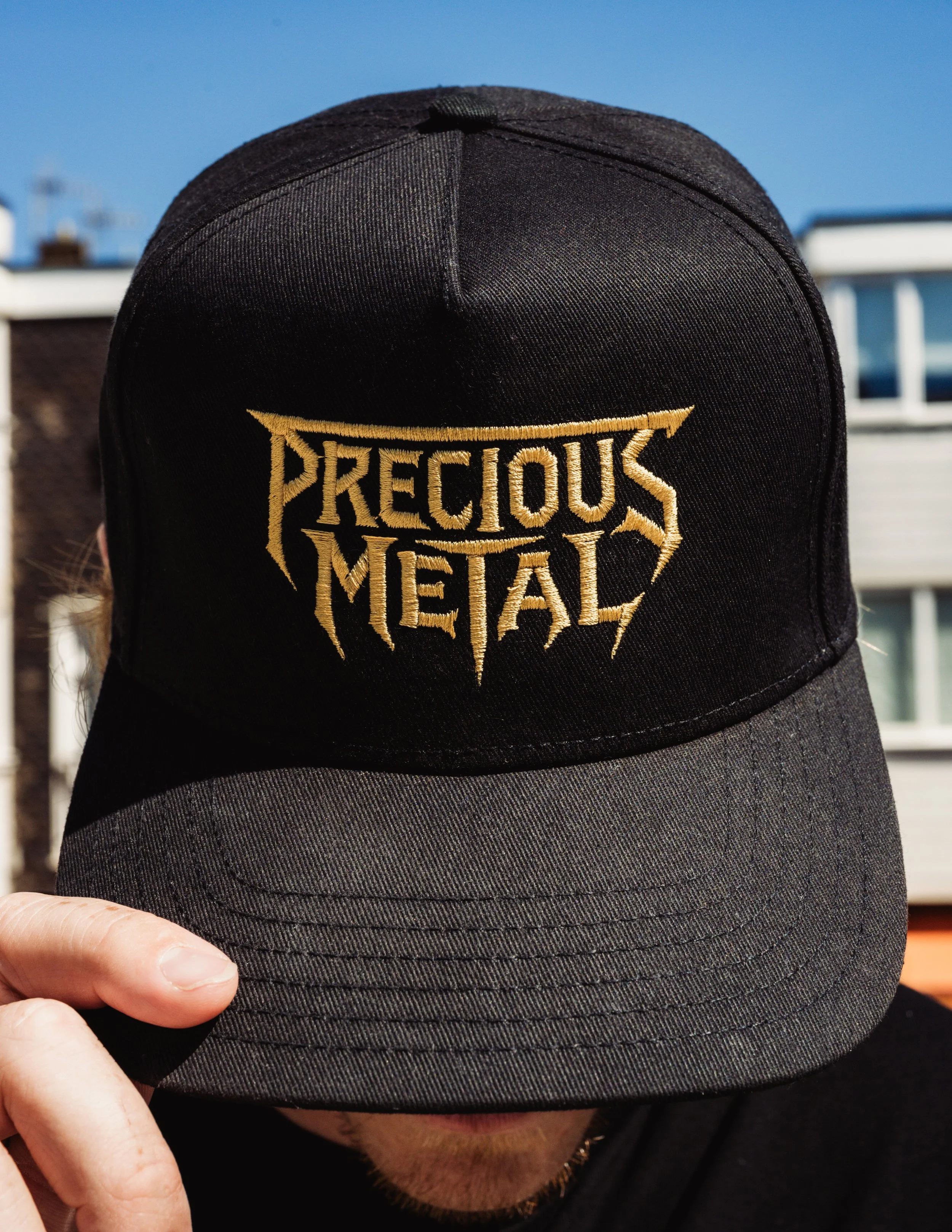 PRECIOUS METAL TRUCKER CAP