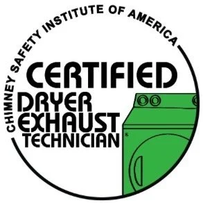 Certified Dryer Exhaust Technician seal used by Chattanooga Vent Pros serving Chattanooga, Ooltewah, and surrounding Tennessee areas.