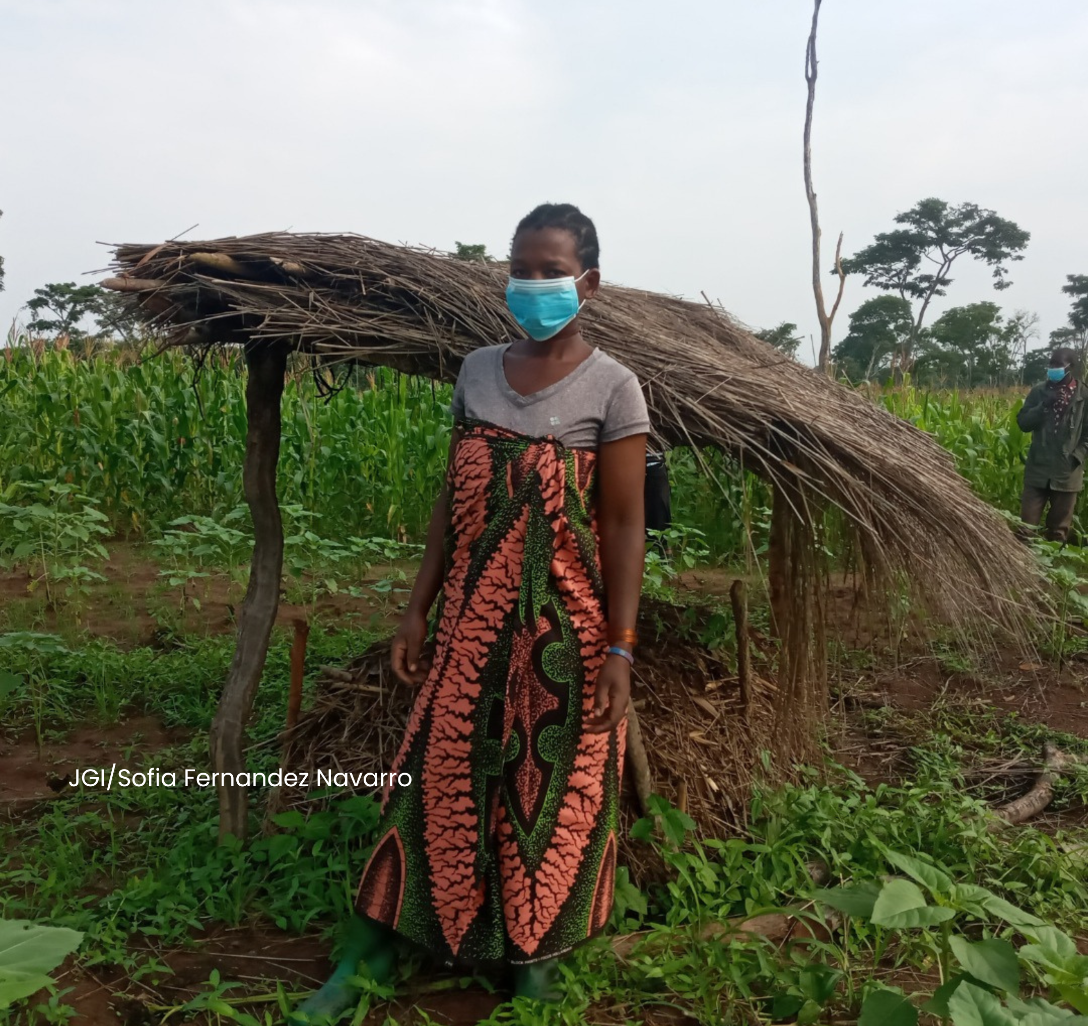Photo credit:  JGI/ SOFIA FERNANDEZ NAVARRO (Vikonge community compost farmer Mbuke Luvinza)