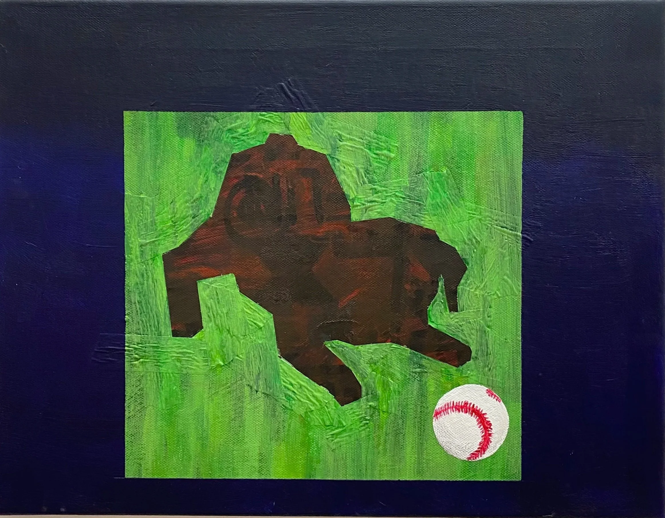 "Untitled", acrylic on canvas, 27cm x 36cm, 2023 *SOLD*