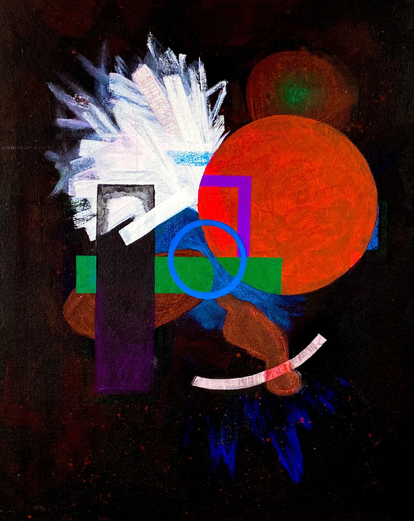 "Aura", acrylic paint on canvas, 60cm x 50cm, 2022