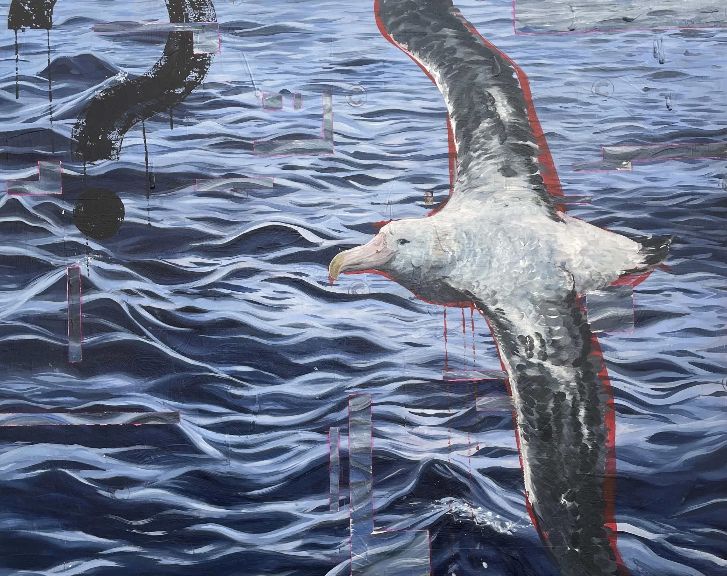 "Angel", oil and acrylic on canvas, 80cm x 100cm, 2025