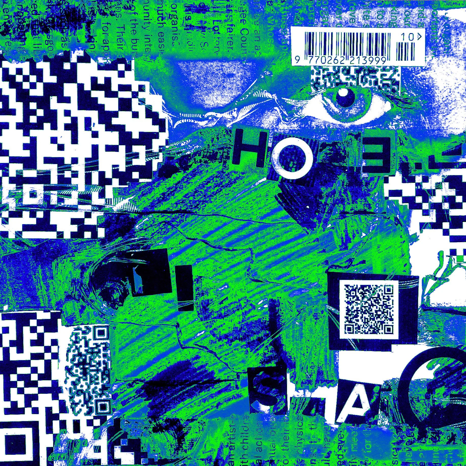 "Dumpster Parties (Maneuver)", collage print, 30cm x 30cm, 2023