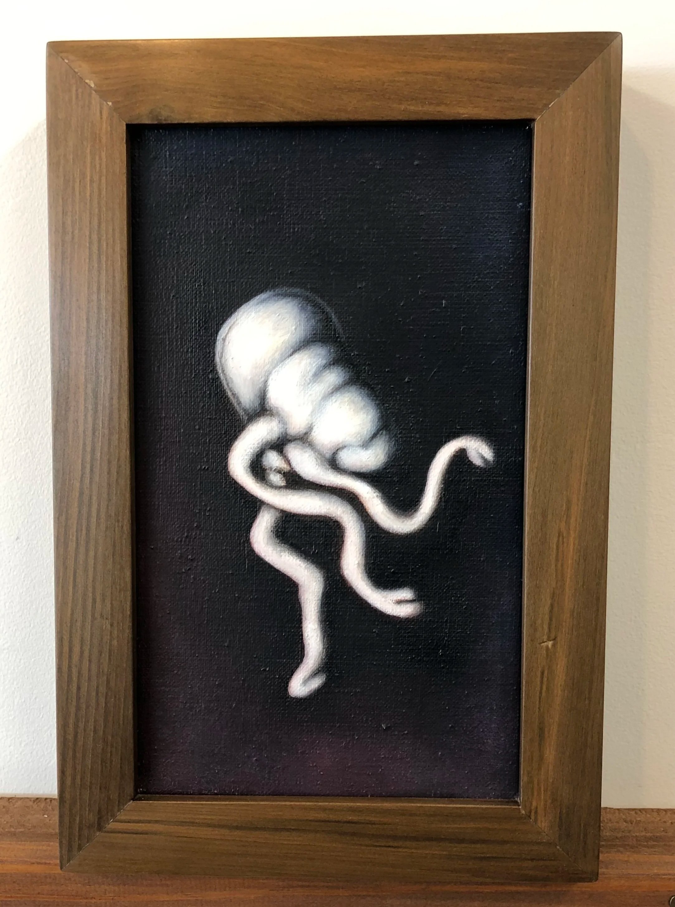 Untitled, 2024. Oil on linen in handmade Totara frame