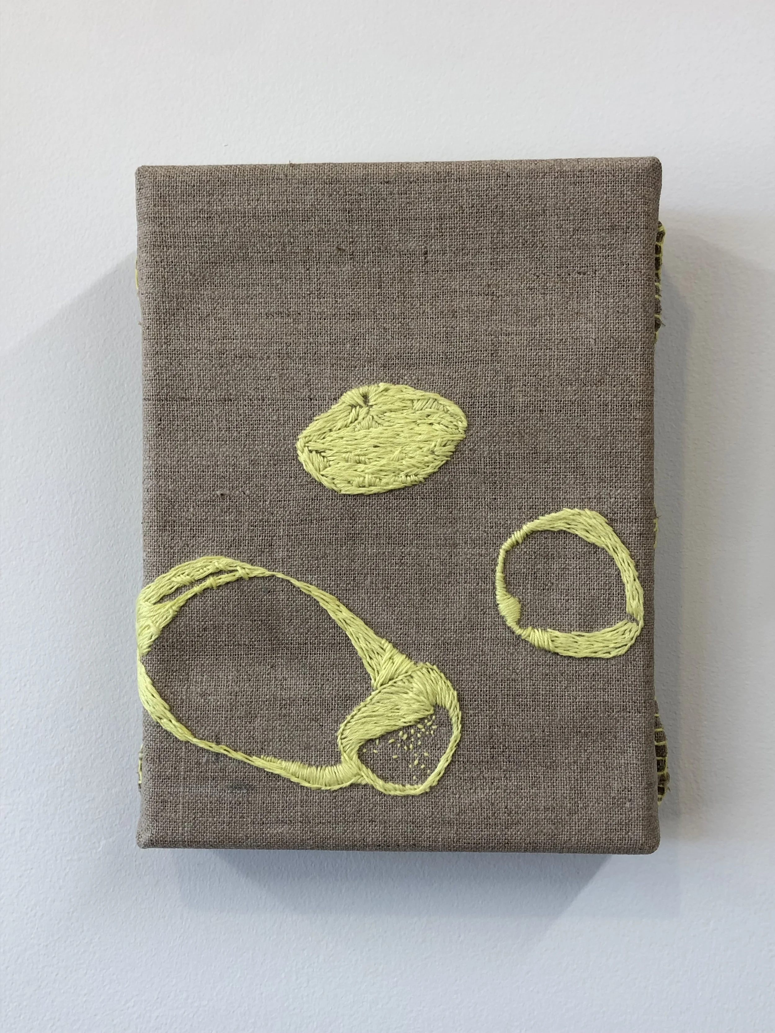 Group II, 2023. Cotton thread on raw linen