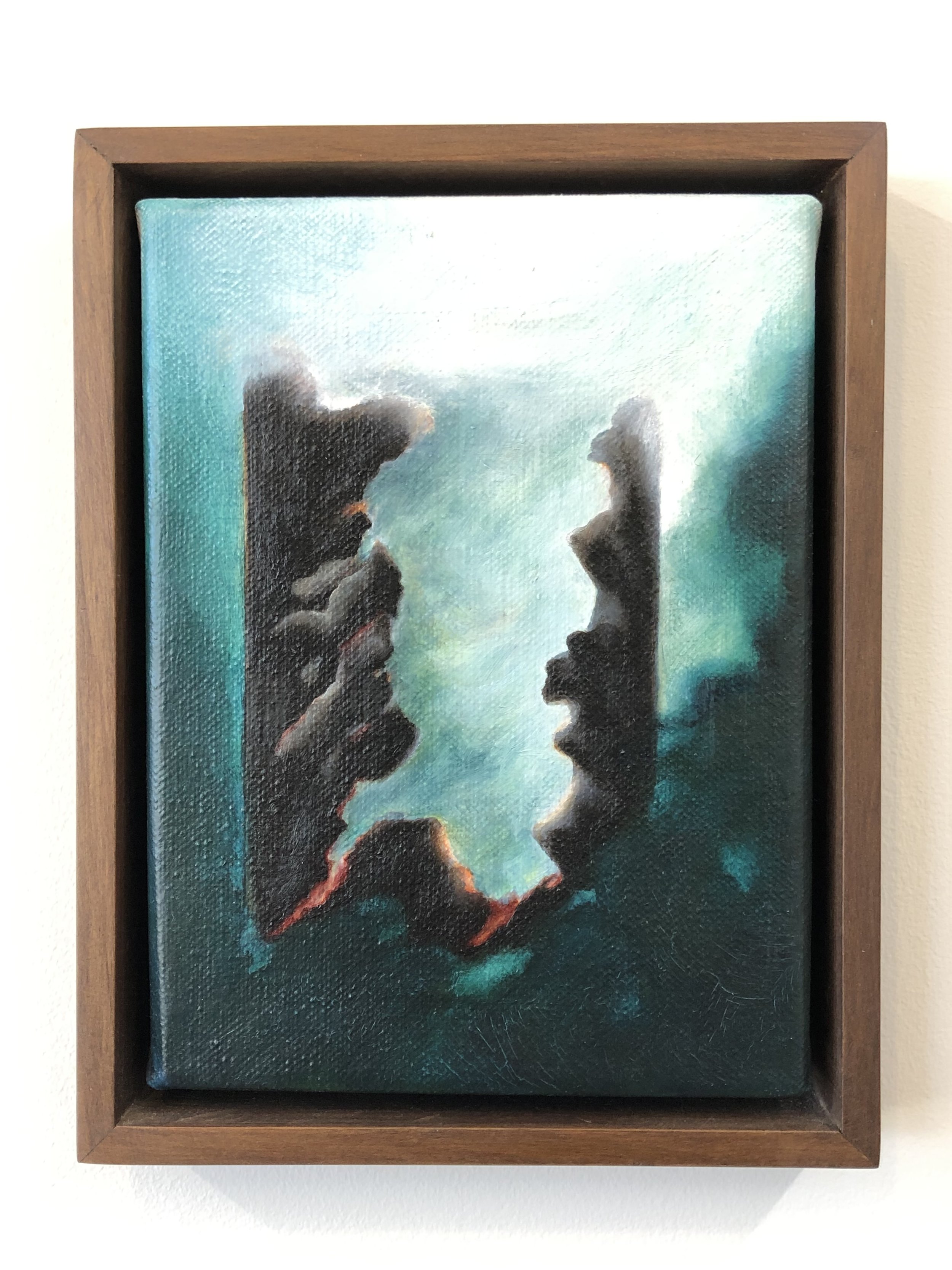 Untitled, 2023. Oil on canvas, handmade Totara frame