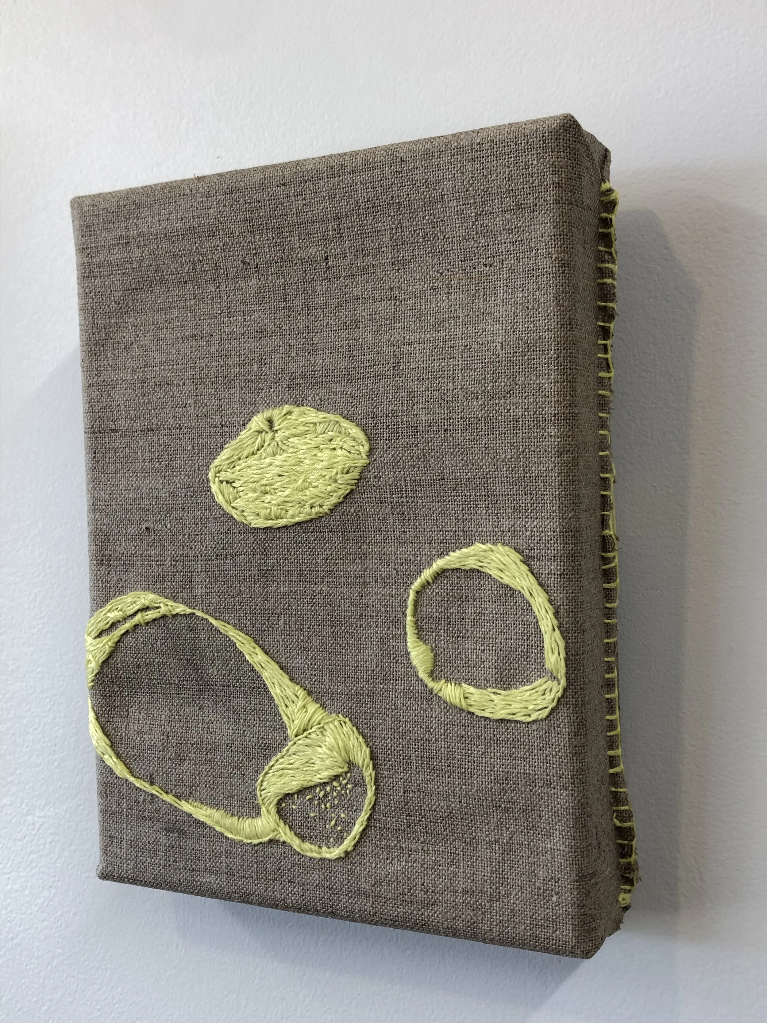 Group II, 2023. Cotton thread on raw linen