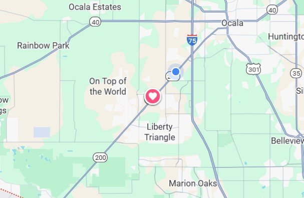 Map of the Ocala area I service