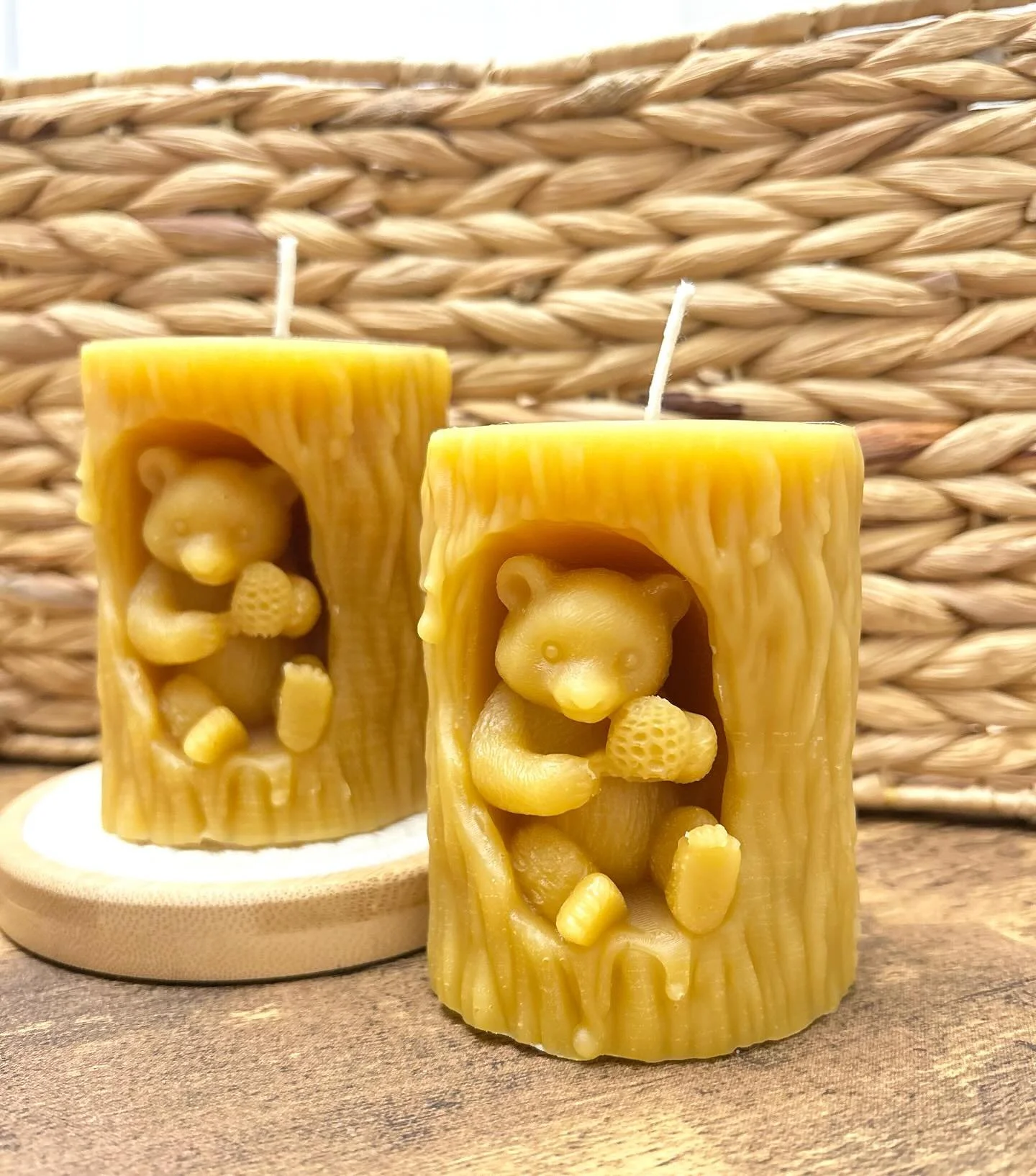 Check out our new 100% beeswax candles 🕯️🐝 These are in our gift shop and will be at Florence day tomorrow for our locals! #beeswaxcandles #beeswax #natural