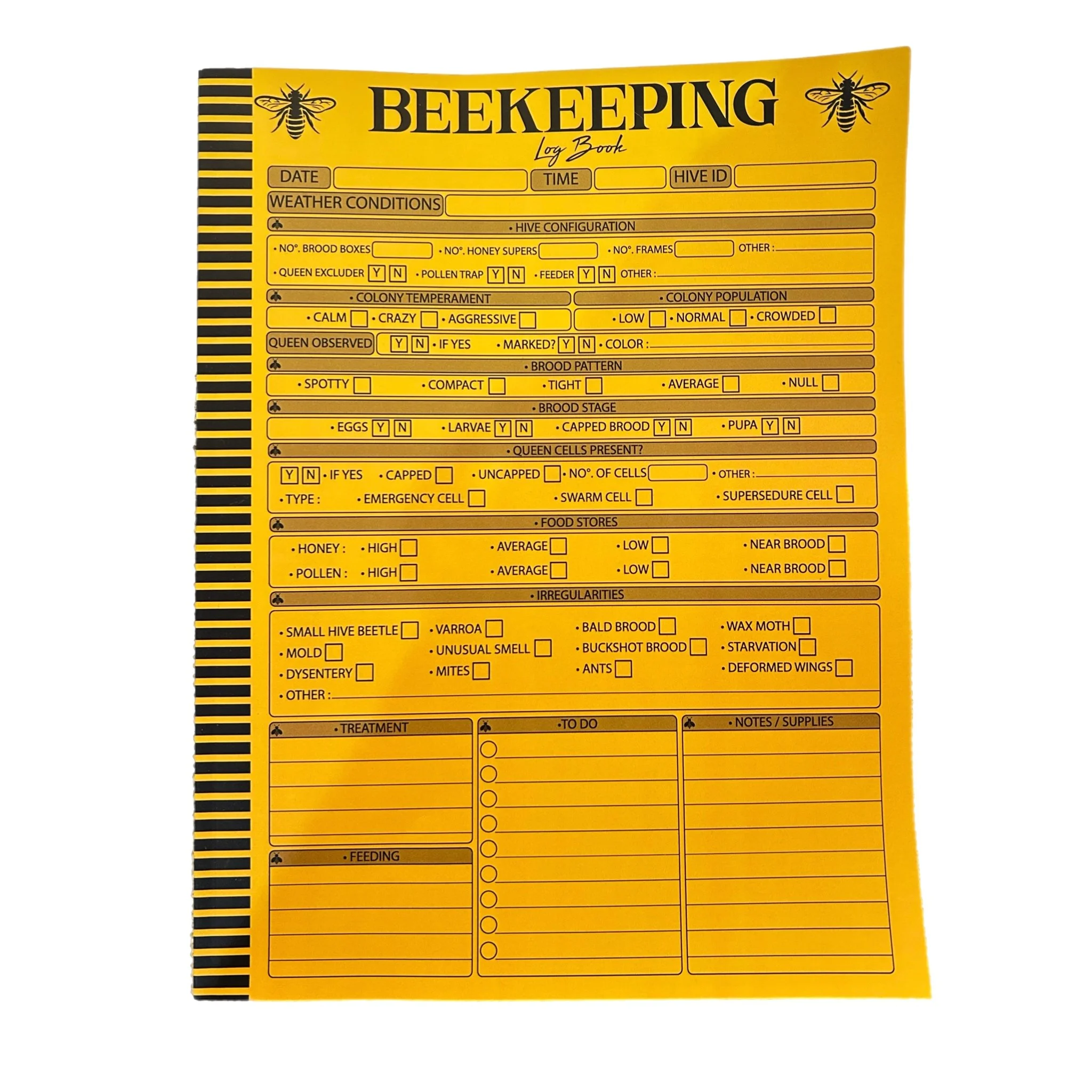 Beekeeping Log Book