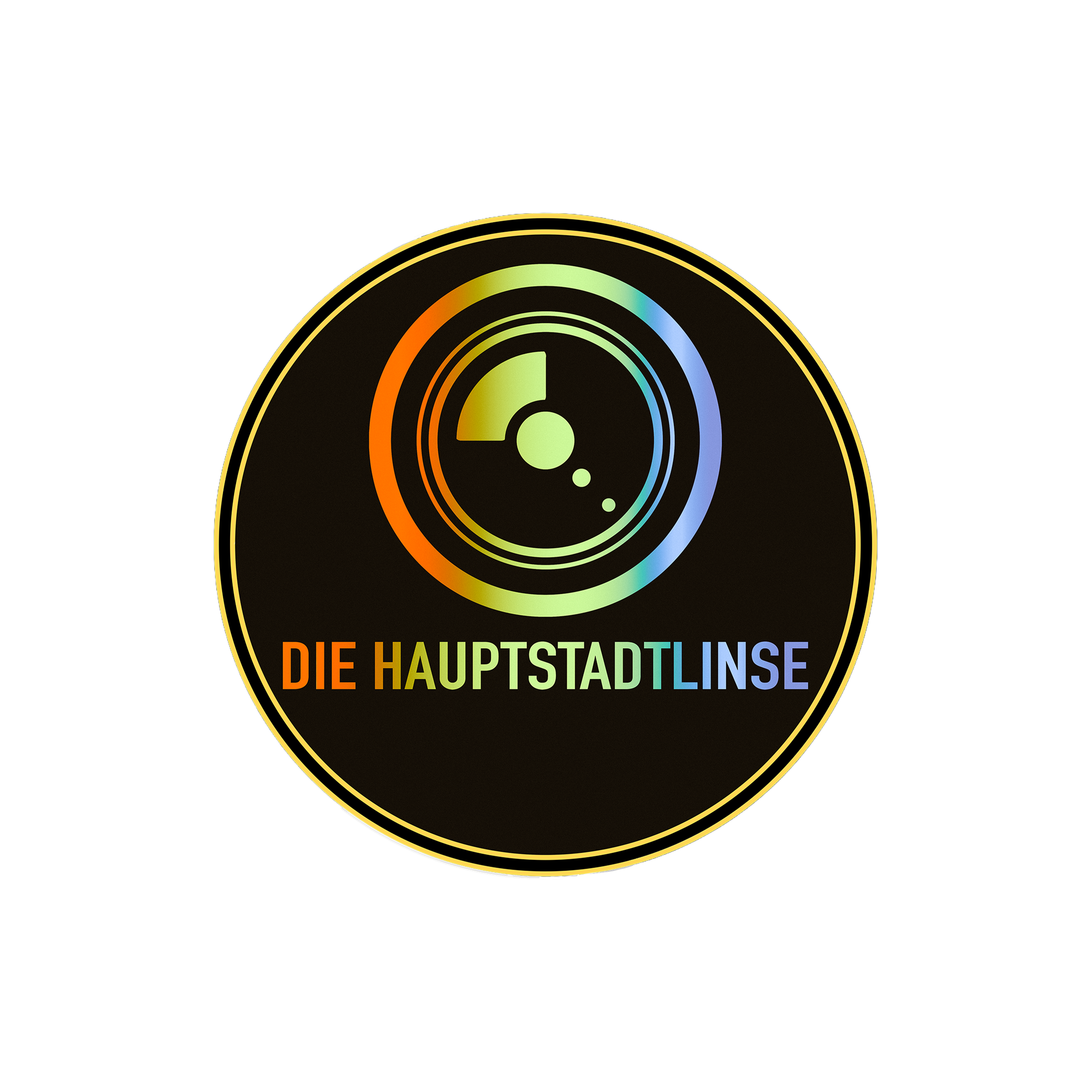Logo queer Regenbogen Farben Die Hauptstadtlinse queerfriendly LGBTQIA+
